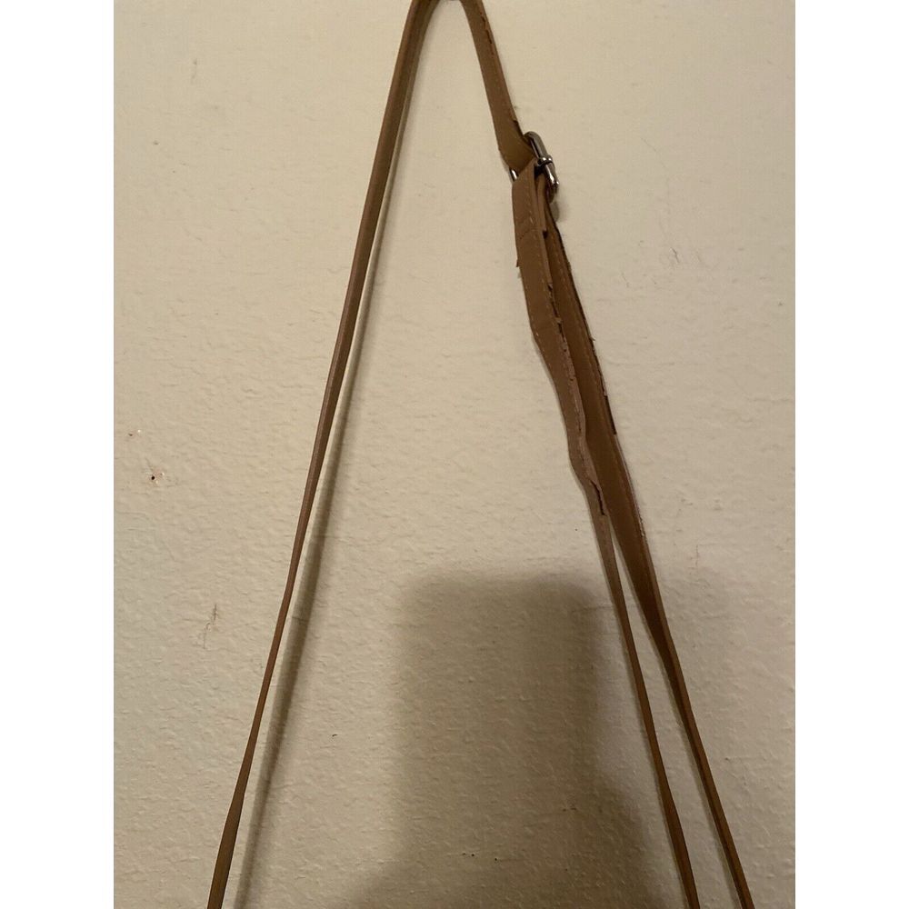 GIANI BERNINI Nappa Venice leather crossbody organizer Purse- Brown 10x10". - Picture 7 of 13